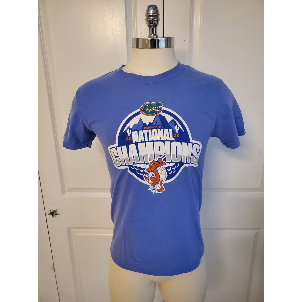 Florida Gators UF Men's Golf National Champions Shirt 2023 Small Comfort Colors